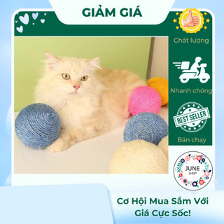 Bóng Sisal Đồ Chơi Cho Mèo Giảm Sự Buồn Chán, Mài Răng Móng Vuốt, Tương Tác Giải Trí Giảm Lo Âu