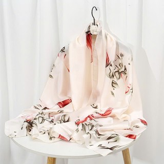 Khăn choàng lụa dài màu sắc 90x180cm thy thy store