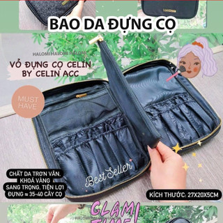  Bao Da Đựng Cọ Celin Khóa Vàng Cao Cấp Chống Nước Siêu Bền Chính Hãng 