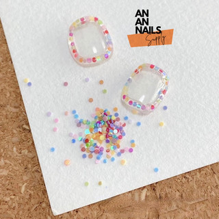 Nhũ nail ẩn móng kẹo tròn nhỏ Nail Sequins - Phụ kiện trang trí móng An An Nails
