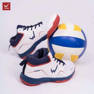  Giày bóng chuyền nam nữ WIKA NETIC cổ cao đế kếp bền cày sân bê tông sàn .... 