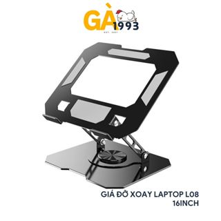 Giá đỡ Laptop Xoay 360 độ L08 bản full size - Tuỳ chỉnh độ cao - Dành cho Laptop - Macbook - Ipad