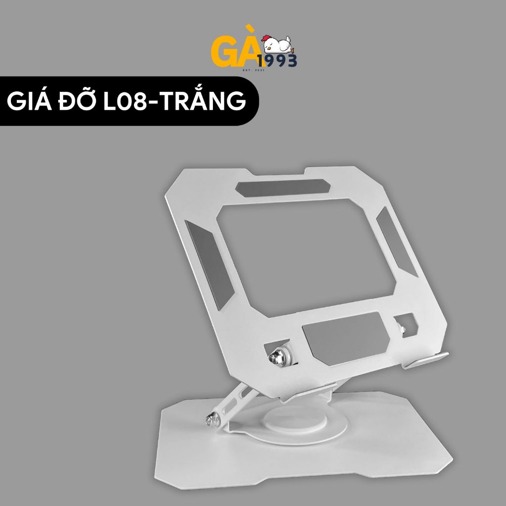 Giá đỡ Laptop Xoay 360 độ L08 bản full size - Tuỳ chỉnh độ cao - Dành cho Laptop - Macbook - Ipad | BigBuy360 - bigbuy360.vn