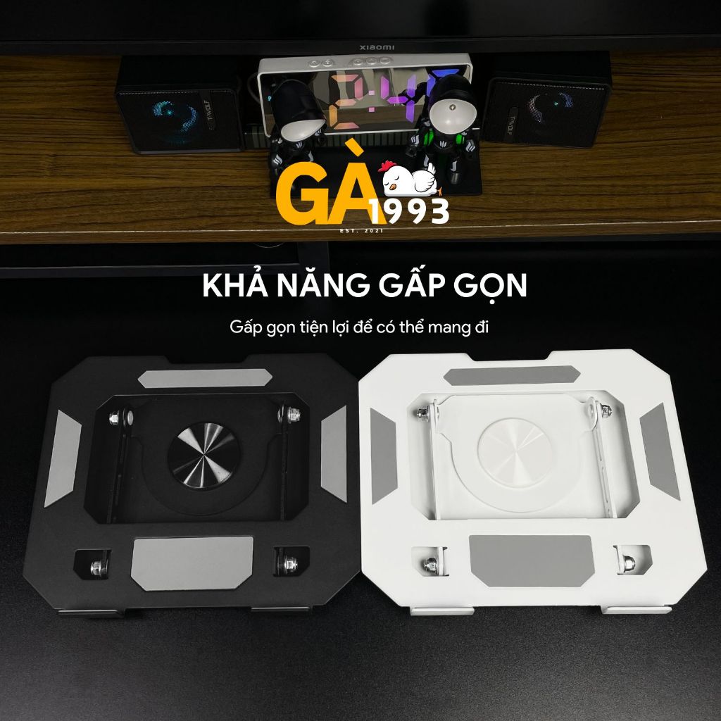 Giá đỡ Laptop Xoay 360 độ L08 bản full size - Tuỳ chỉnh độ cao - Dành cho Laptop - Macbook - Ipad | BigBuy360 - bigbuy360.vn