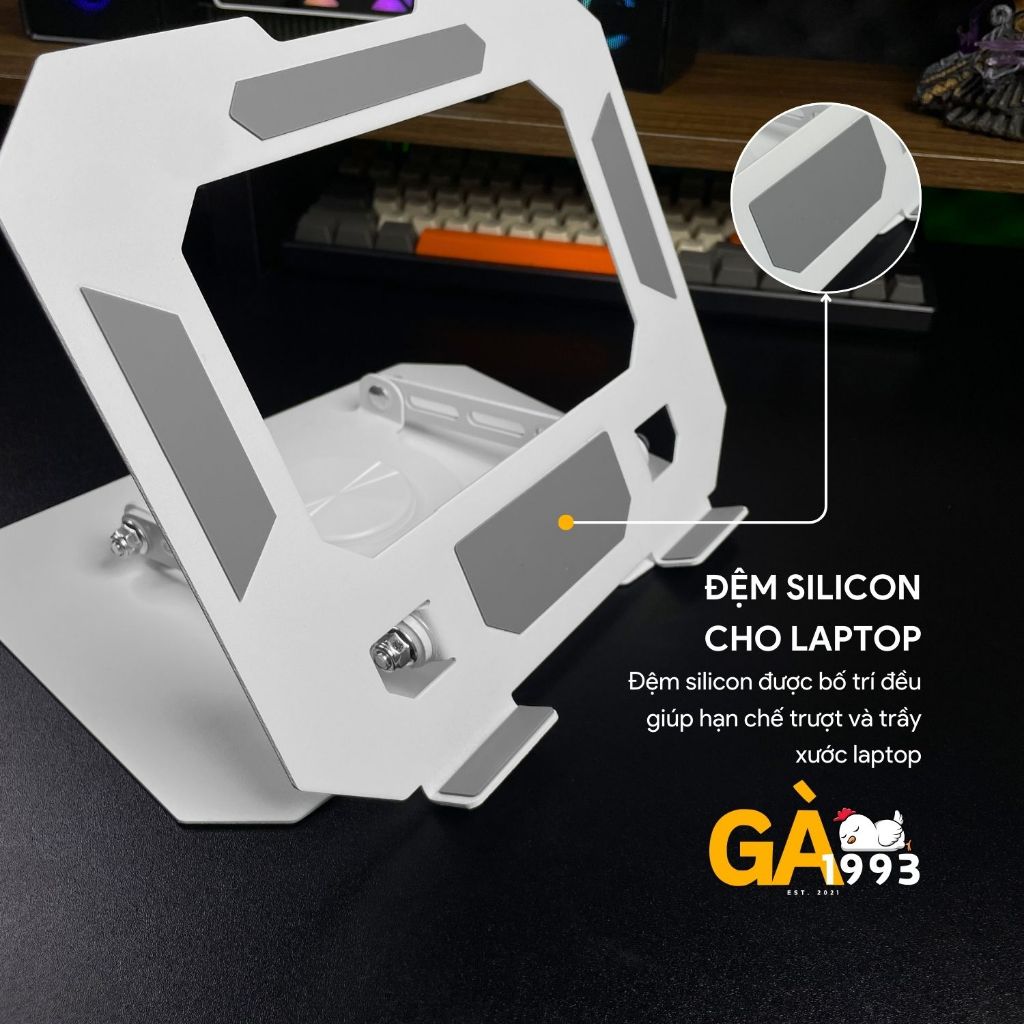 Giá đỡ Laptop Xoay 360 độ L08 bản full size - Tuỳ chỉnh độ cao - Dành cho Laptop - Macbook - Ipad | BigBuy360 - bigbuy360.vn
