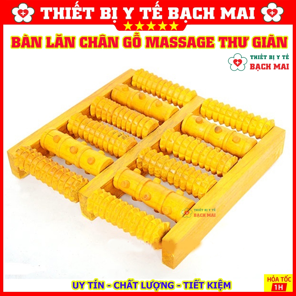 Lăn Chân Gỗ Massage Thư Giãn Giảm Stress