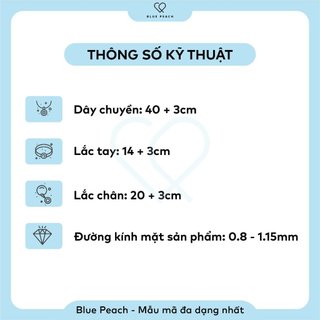 Nhẫn Đôi Bạc Blue Peach First Love