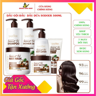 Bộ dầu gội đầu dầu dừa Sadoer 500ml