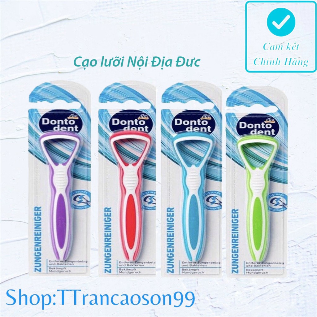 (Hàng Nội Địa Đức) Cây vệ sinh lưỡi, cạo lưỡi Dontodent