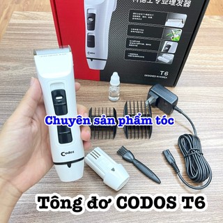 ✅codos tông đơ cắt tóc t6 cao cấp 2 pin 800mah đèn led hiển thị 120 phút pin nhỏ gọn phù hợp gia đình và salon