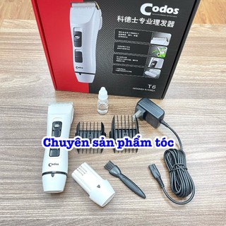 ✅CODOS Tông đơ cắt tóc T6 cao cấp 2 pin 800mAh đèn LED hiển thị 120 phút pin nhỏ gọn phù hợp gia đình và salon