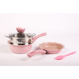Nồi chảo đá cho bé ăn dặm 3 món - hanzomart