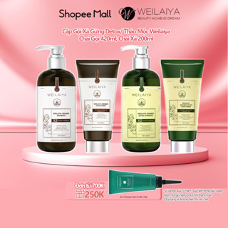 [Phiên bản Luxury] Bộ Gội Xả Gừng Detox Hỗ Trợ Mọc Tóc & Ngăn Lão Hóa Da Đầu (Gội 420ml; Xả 200ml)