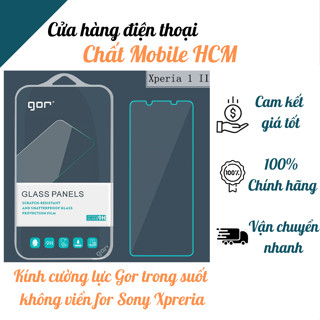 Kính cường lực Sony Xperia 1 5 10 Mark 1 2 3 4 5 Pro-I, Gor Chính hãng, kính trong suốt không viền.