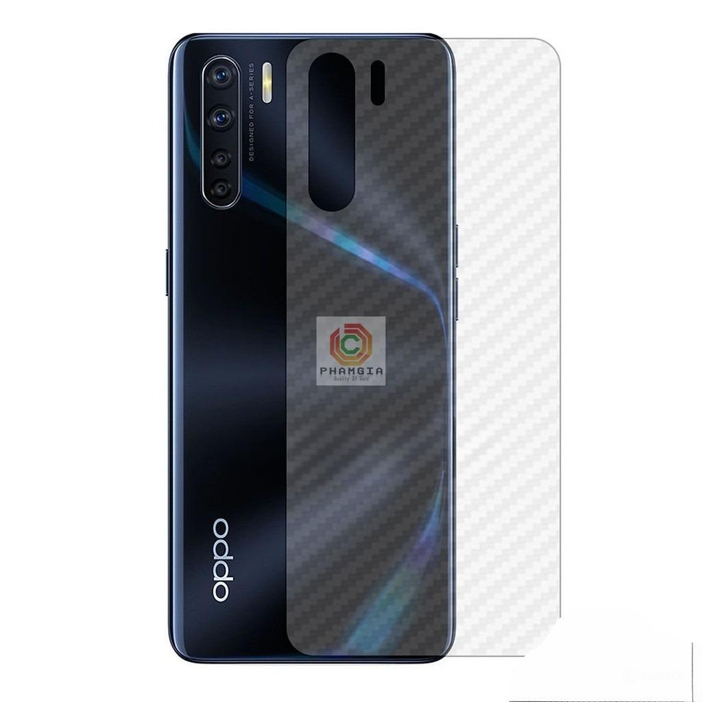 Miếng dán mặt lưng skin carbon Oppo A31 2020/ A91