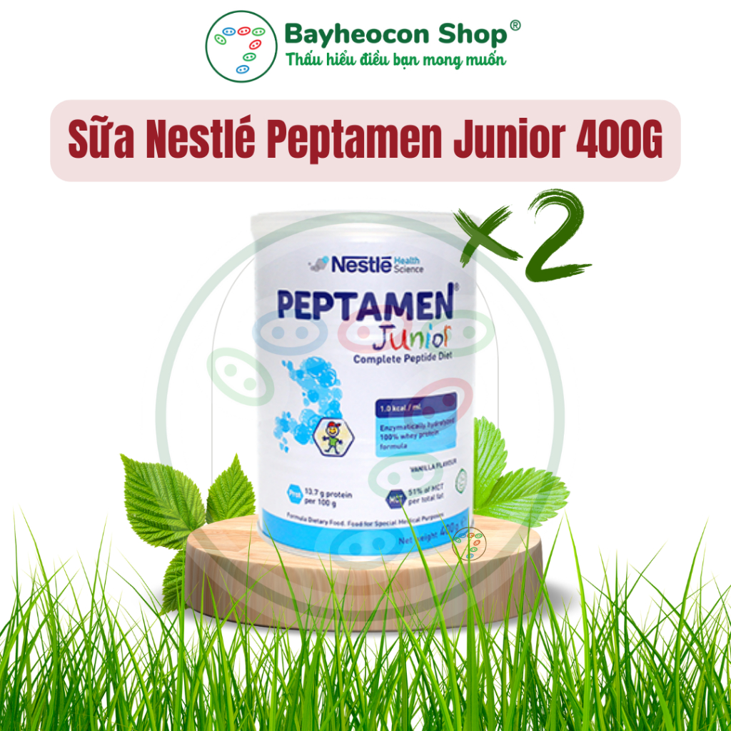 [Date mới] Combo 02 lon Sữa Nestlé Peptamen Junior 400G