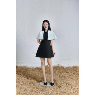 Rusia Dress - Váy choàng kèm nơ đá Bynoir Studio
