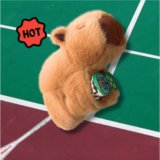  🟧 ⬛️ Bọc Bảo Vệ Cán Vợt Cầu Lông THÚ CAPYBARA Nhồi Bông Đáng Yêu THÚ ÔM VỢT QUÀ TẶNG vô tri 