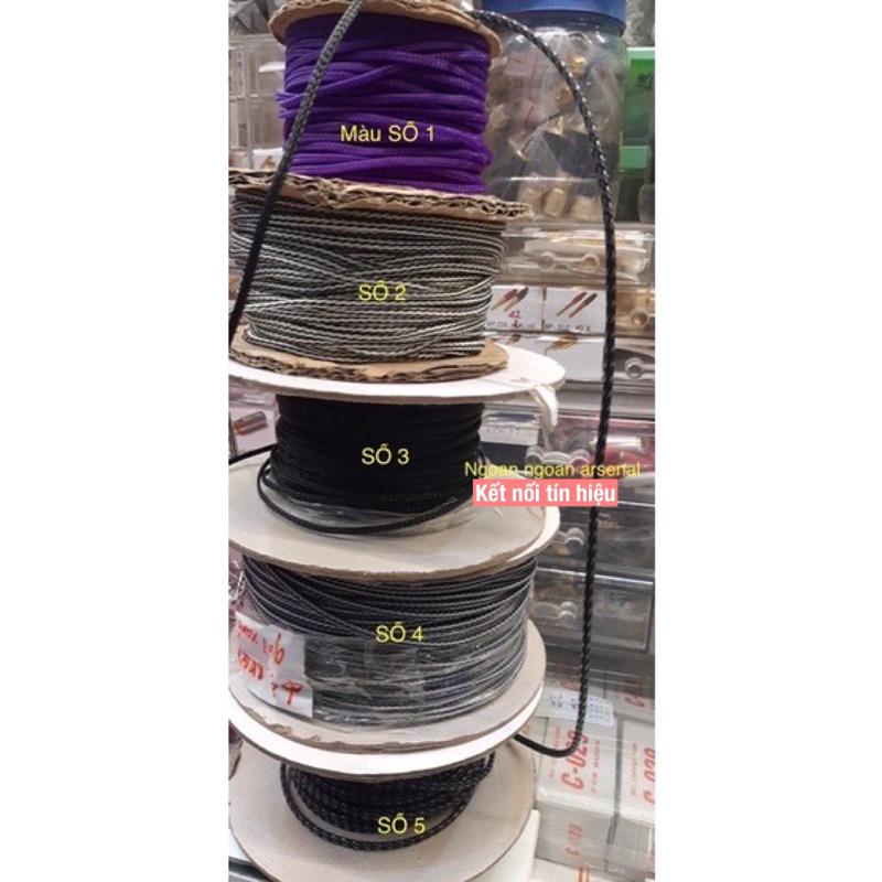 Gen xác rắn, lưới bọc ngoài dây tín hiệu, dây điện loại phi 3 nhỏ. BÁO GIÁ 5M