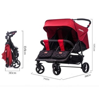Xe Đẩy Đôi Cao Cấp Seebaby T22