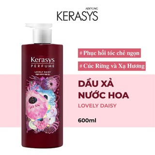  Dầu xả nước hoa Kerasys Lovely Daisy Hàn Quốc hương cúc rừng và xạ hương phục hồi tóc chẻ ngọn 