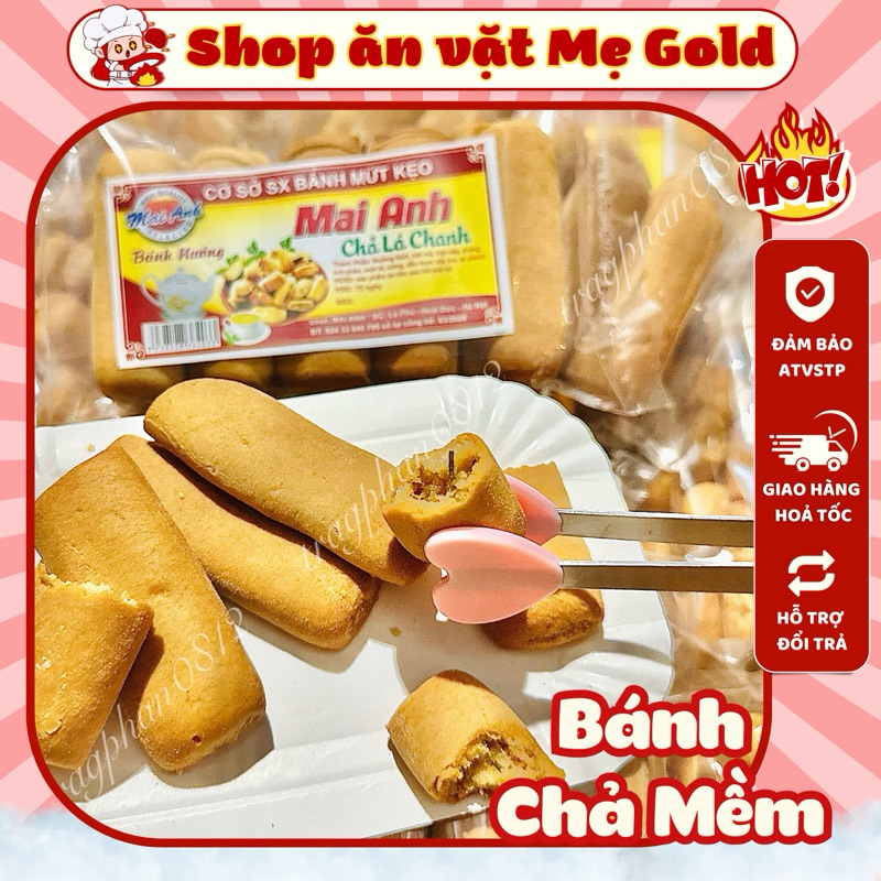 Bánh chả lá chanh nướng mềm (gói 10 miếng)