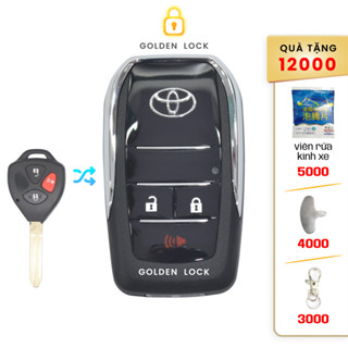 Vỏ chìa khoá độ gập xe Toyota Innova, Fortuner, Vios, Yaris, corolla Altis, Camry...