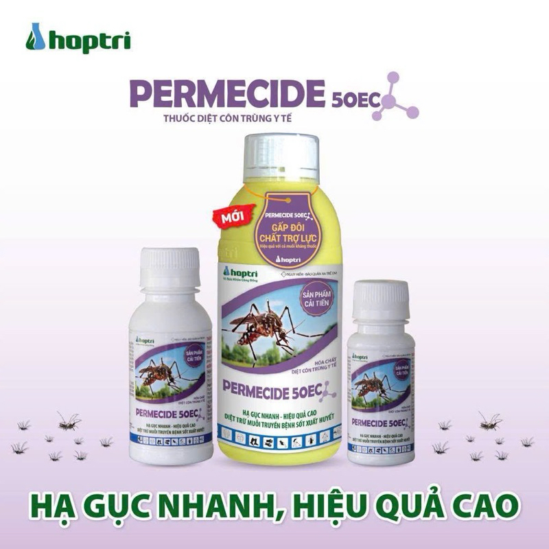 THUỐC DIỆT MUỖI, RUỒI PERMECIDE 1 LÍT
