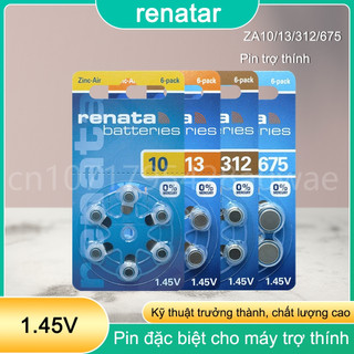 Pin Máy Trợ Thính Renata ZA13 (PR48) / A675 (PR44) / ZA312 (PR41) / ZA10 (PR70) Chính Hãng Thụy Sĩ