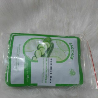 combo 10 mặt nạ dưỡng trắng da dưa leo