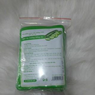 combo 10 mặt nạ dưỡng trắng da dưa leo