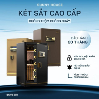 Két Sắt Thông Minh Điện Tử Cao Cấp Chống Cháy Sử Dụng Khóa Vân Tay Khoá Khoá Số Bảo Mật An Toàn