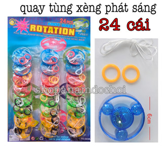  Vỉ 24 con xoay tùng xèng phát sáng 