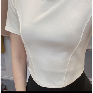[M16] Áo Thun dáng ngắn trên rốn Chạy Gân Viền Vai vạt bầu from 38kg _ 52kg [Bigsize]