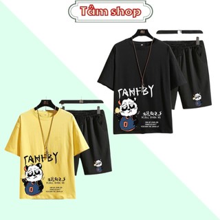 Đồ Bộ Quần Áo Thể Thao Gấu TANBY Nam Mùa Hè Chất Thun Mè Co Giãn 4 Chiều 3 Màu SPORT TAMSHOP