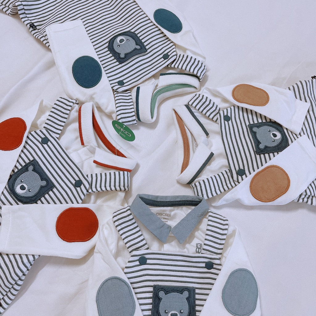 Set yếm Obaibi bé trai hàng xuất dư, chụp ảnh newborn, mặc đầy tháng siêu đáng yêu