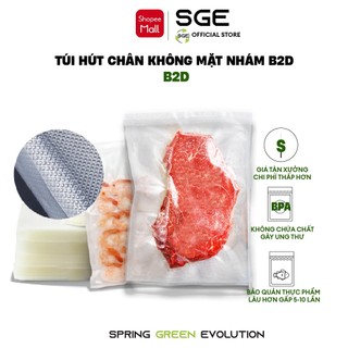 1Kg Túi hút chân không một mặt nhám SGE , Túi hút chân không thực phẩm