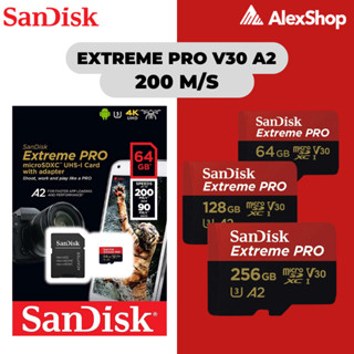 [CHÍNH HÃNG 2025] Thẻ Nhớ Nhỏ Micro-SDXC SanDisk Extreme Pro V30 A2 64G/ 128G/ 256G 200MB/s -Bảo Hành 10 Năm