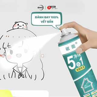 Bình sơn xịt màu trắng sơn tường chai sịt sơn làm sạch tường nấm mốc vết bẩn vệt ố vàng ENO - ST01