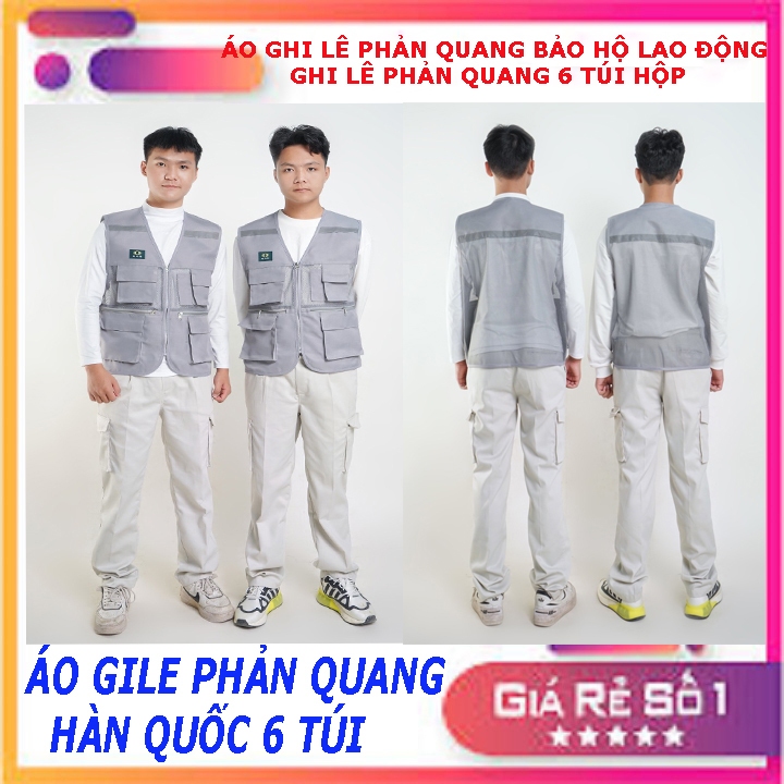 ÁO GHI LÊ PHẢN QUANG BẢO HỘ LAO ĐỘNG, ÁO GHI LÊ PHẢN QUANG 6 TÚI, ÁO PHẢN QUANG LAO ĐỘNG, ÁO KỸ SƯ K