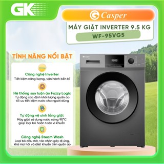 WF-95VG5 / WF-105VG5 - Máy Giặt Casper Inverter 9.5 Kg - 10.5 Kg  - Bảo Hành Chính Hãng