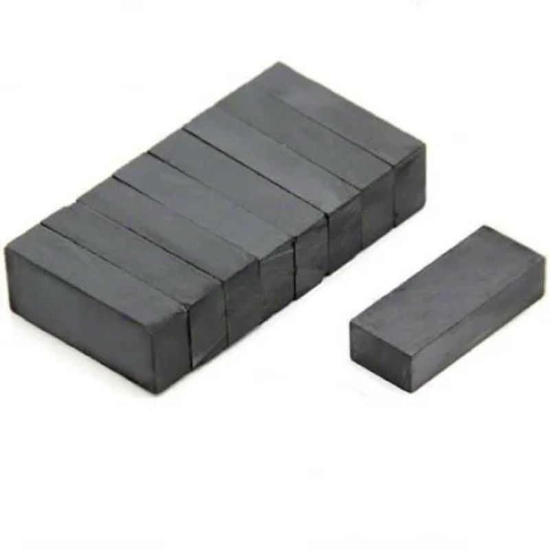 Nam châm đen, Nam châm Ferrite hình chữ nhật 20x10x5mm,Nam châm 40x25x10mm