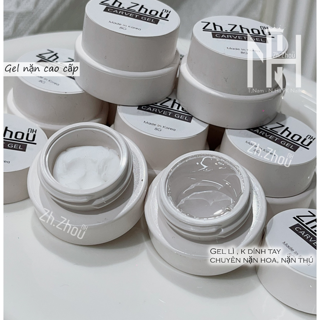 Gel nặn hoa 3D, Gel khô nặn hoa , gel nặn trắng lì, gel nặn thú cao cấp