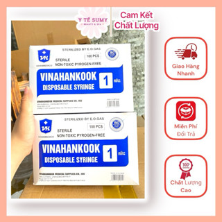 Hộp 100 cây bơm kim tiêm ống chích sử dụng 1 lần 1cc- 26g