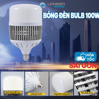 Bóng đèn LED Bulb 100W nhôm tản nhiệt công suất cao chuôi xoáy E27