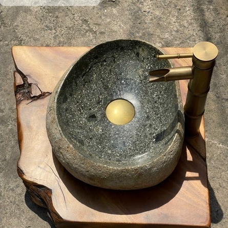 Lavabo đá cuội size nhỏ ( chỉ lavabo đá)