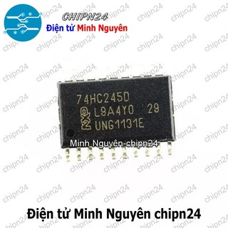 [2 con] (SOP) IC Dán 74HC245 SOP-20 (SMD) (74HC245D) (IC Bộ thu phát bus hai chiều 8 bit có 3 trạng thái )