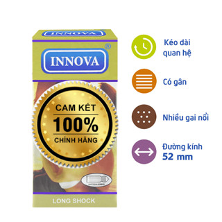 Bcs Innova kéo dài thời gian, bao cao su chống xuất tinh sớm Hộp 12c