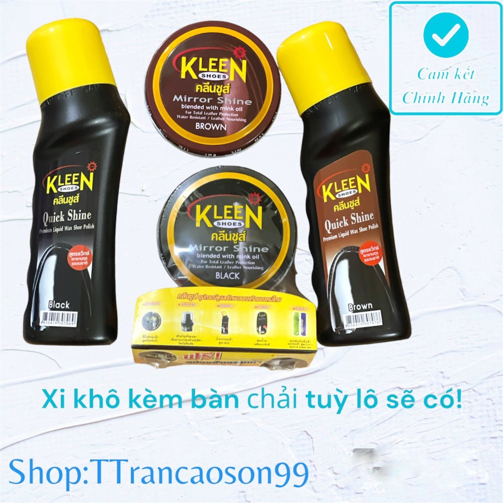 Xi đánh giầy nước Kleen 75ml - Thái Lan