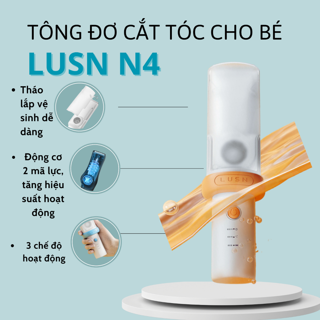 Tông đơ cắt tóc cho bé LUSN N4